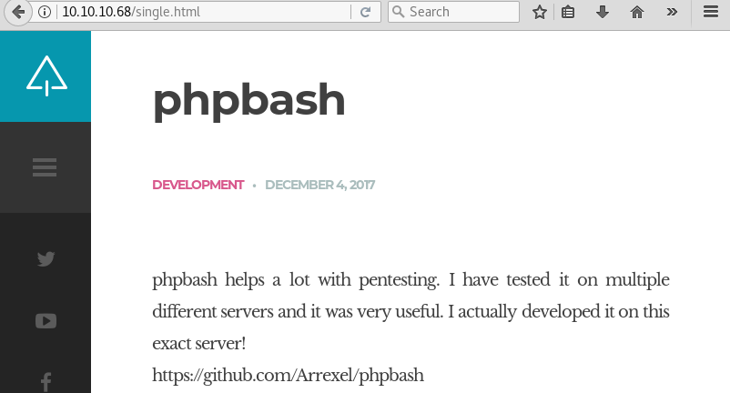 “PHPBash Website”