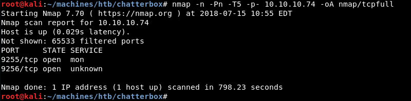 “Nmap Full TCP Scan”