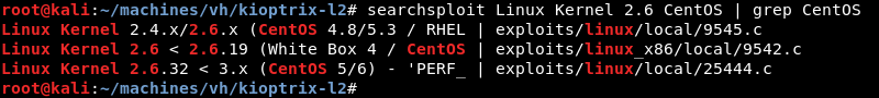 “Searchsploit Linux Kernel 2.6 CentOS”