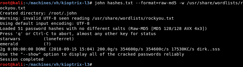 “Cracking the Hashes with John”